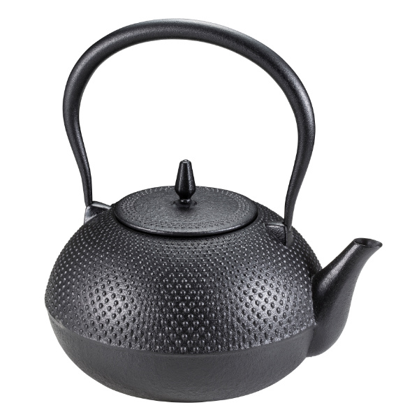 池永鉄工 鉄瓶 1.6L IH対応 梔子あられ文様 大 南部鉄器 日本製