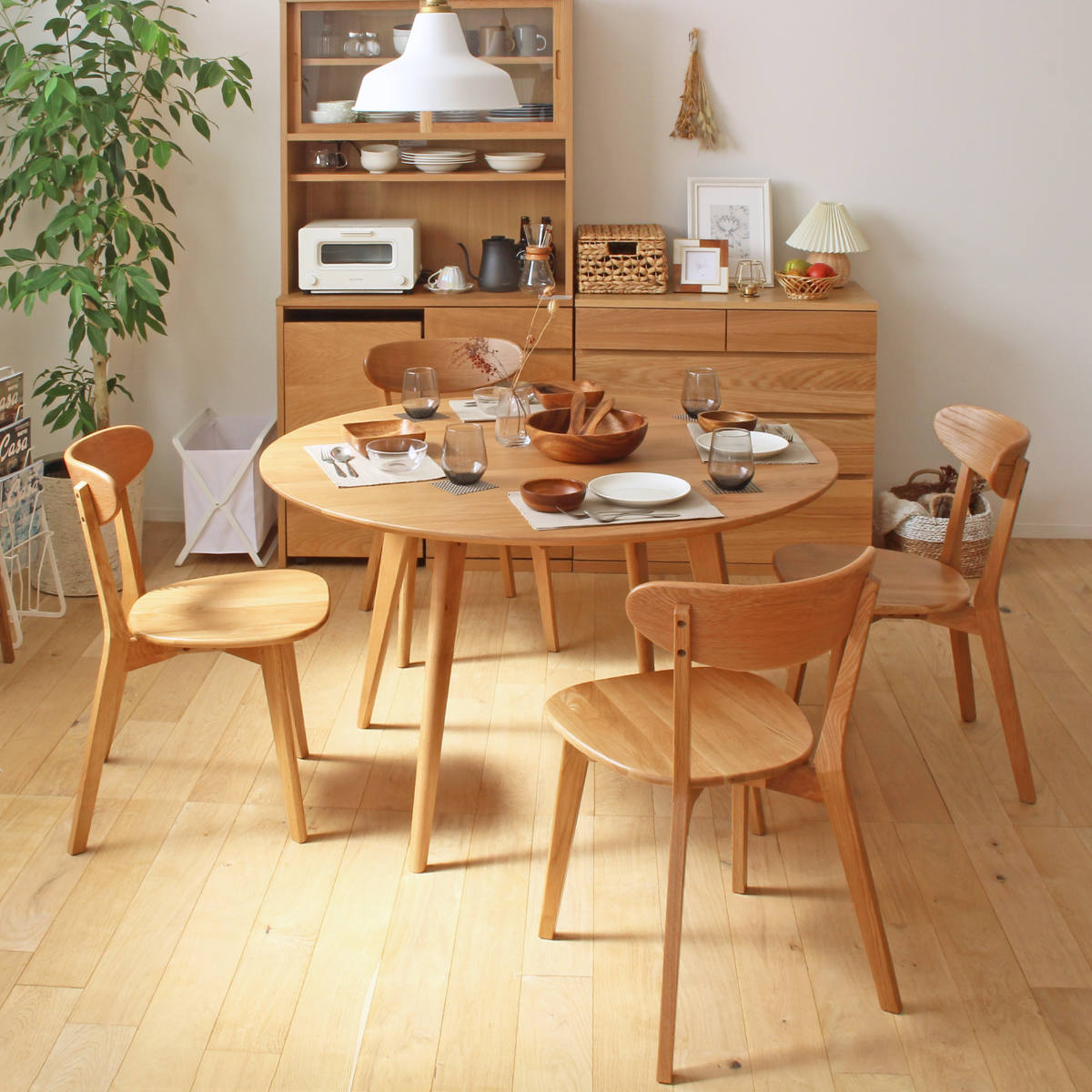 木製丸型ダイニングテーブル 木製丸型ダイニングテーブル 木製