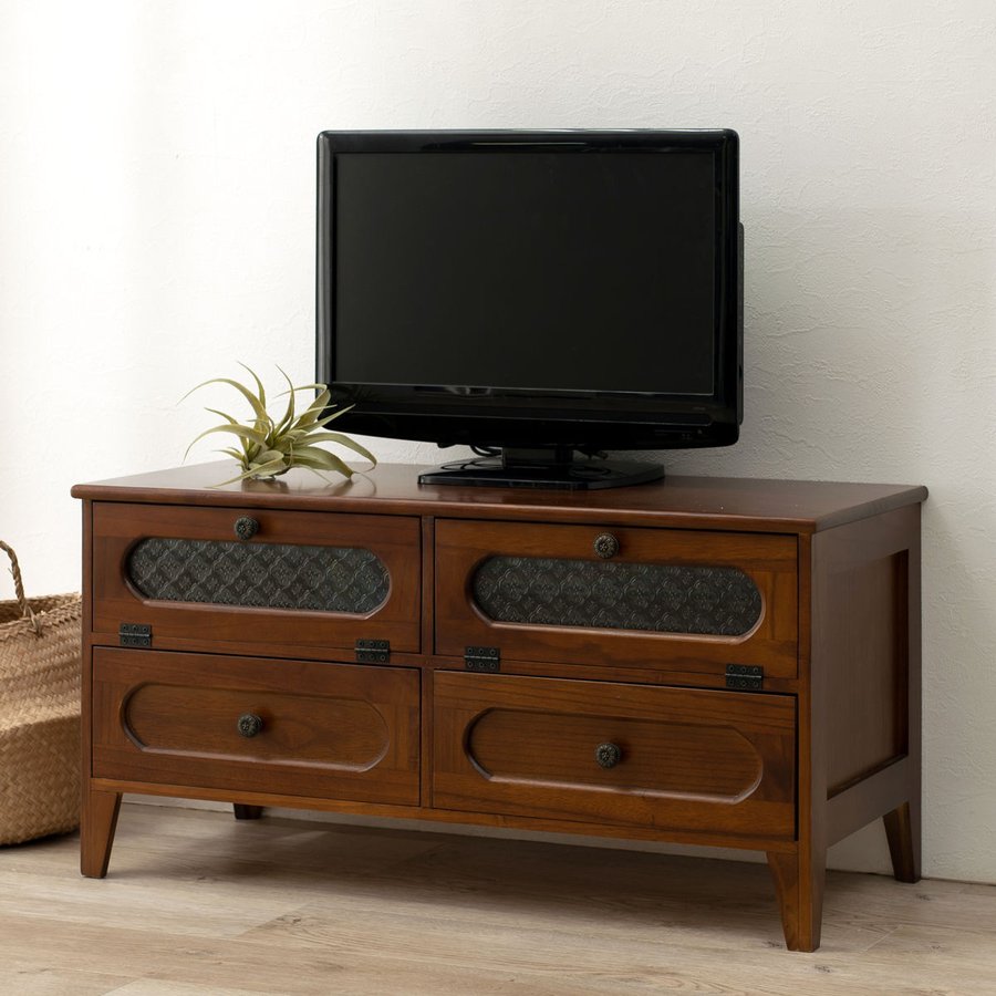 新生活 無印良品 販売 廃盤 木製テレビ台 引き出し付き ガラス扉