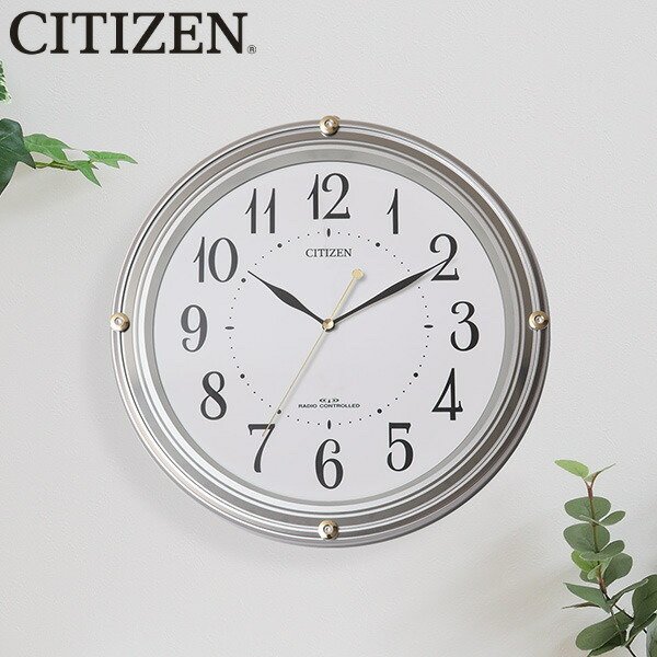掛け時計 電波時計 シチズン CITIZEN スワロフスキー 電池交換お知らせ