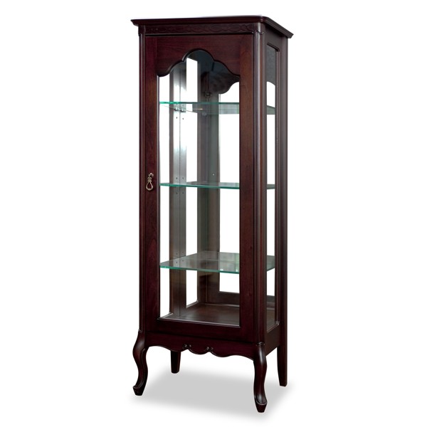 キュリオ ショーケース クラシック調 猫脚 フルール 幅55cm （ 開梱