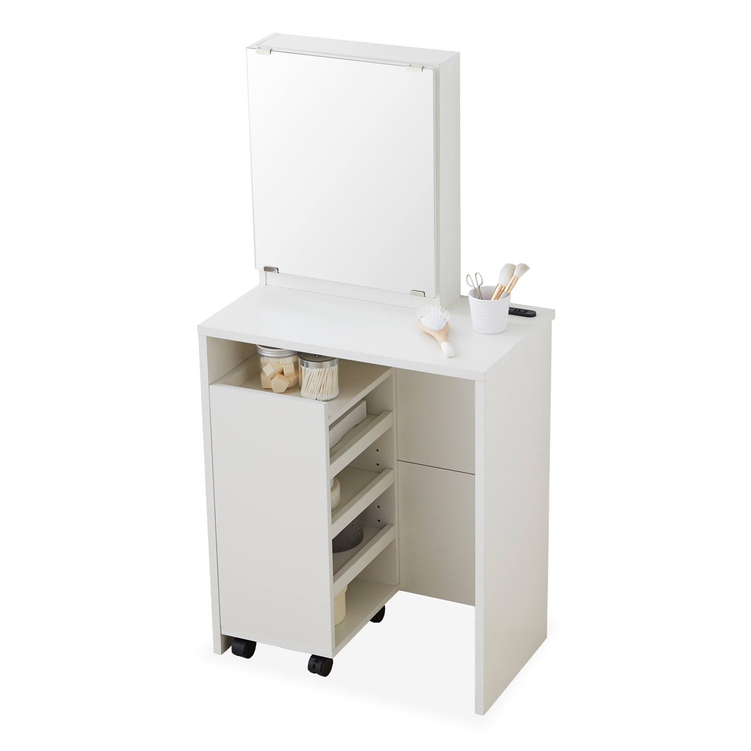 LOWYA（ロウヤ） ドレッサー テーブル ハイタイプ コンパクト