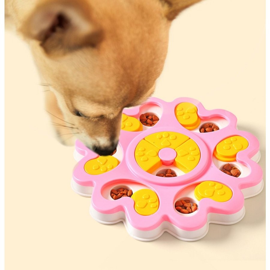 犬 おもちゃ 餌入れ 知育玩具 おやつ入れ 遊ぶ盤 パズル IQステップ
