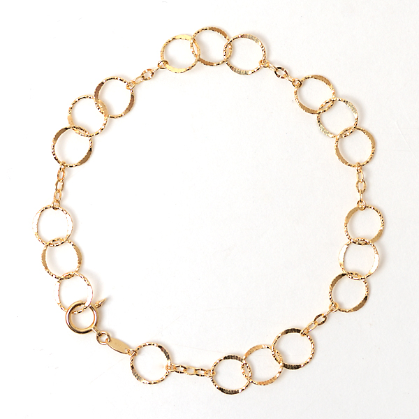 デザイン K18YG/Pt850 コンビカラー デザインブレスレット 18金