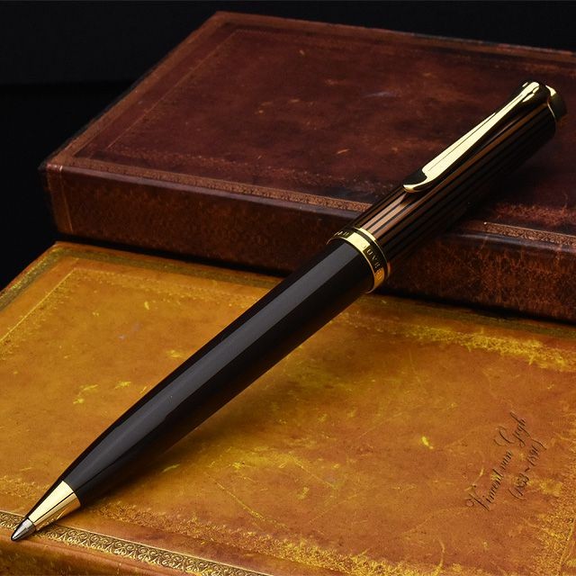 ペリカン ボールペン スーベレーン K800 茶縞(ブラウンストライプ