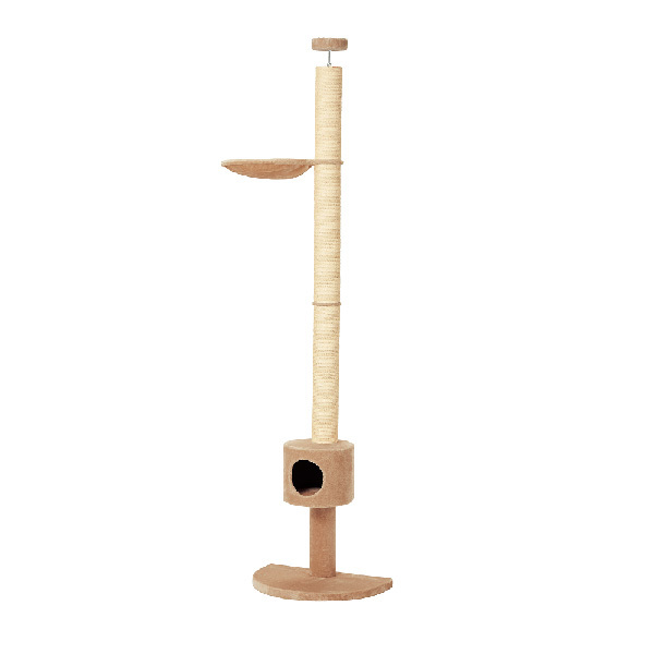 キャットタワー おうちで木登りタワーボックス付き (突っ張り型) 猫