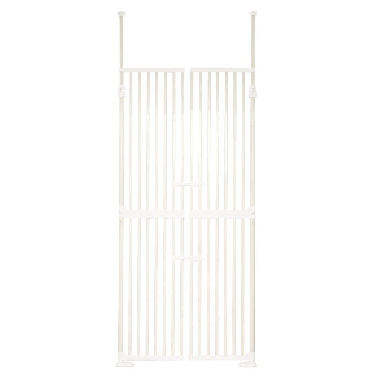 ペットゲート 猫 つっぱり 高さ190〜250cm ドア付 両開き 簡単設置 猫