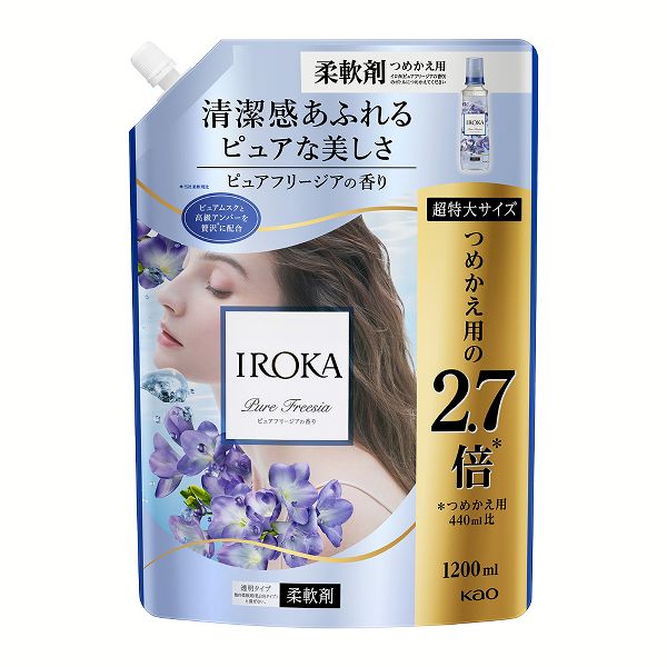 フレア フレグランス IROKA (6個セット)柔軟剤 1200ml 花王 イロカ 詰