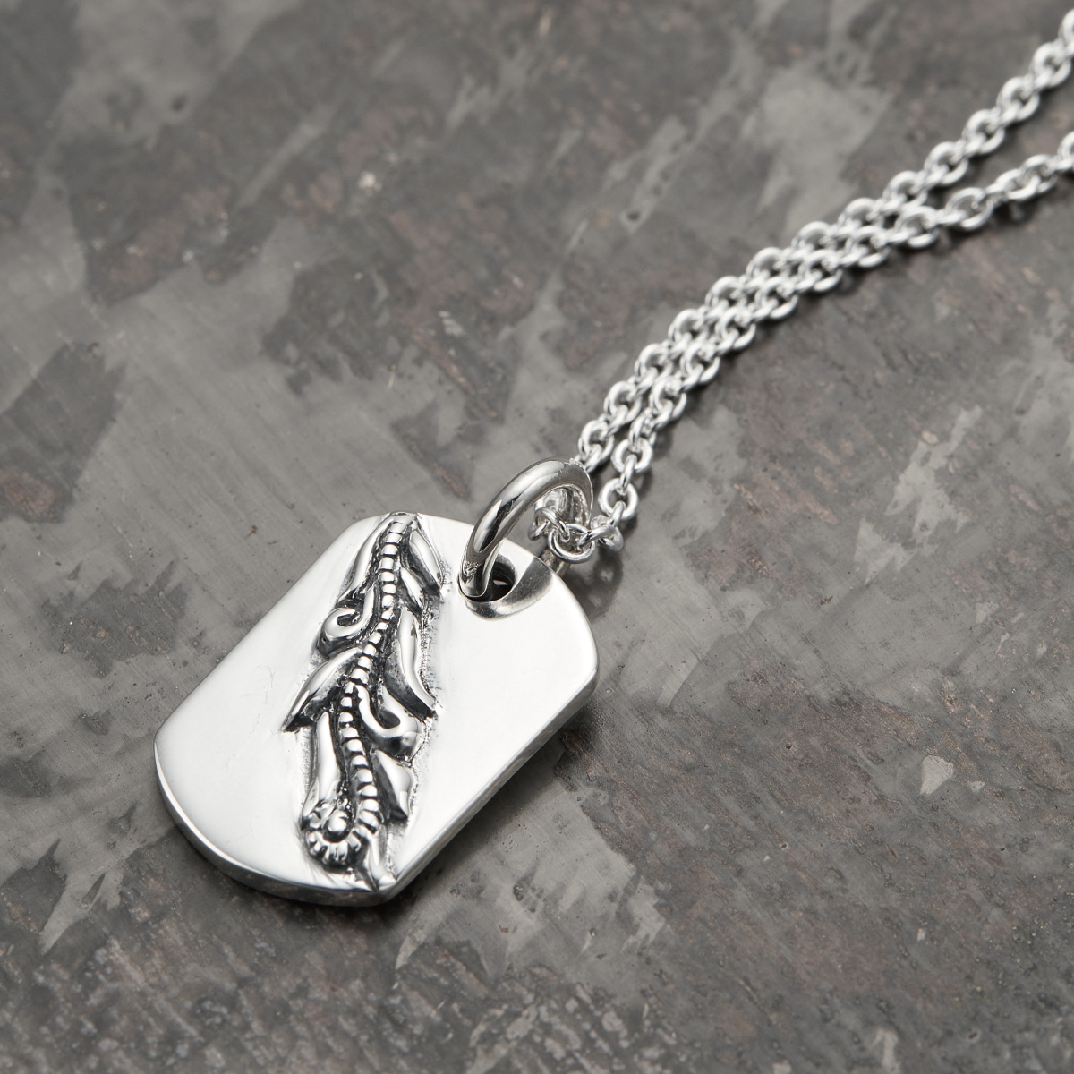 ネックレス ペンダント メンズ シルバー925 ドッグタグ プレート