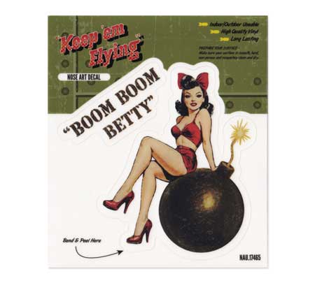 ピンナップガール ステッカー ミリタリー セクシー アメリカン レトロ