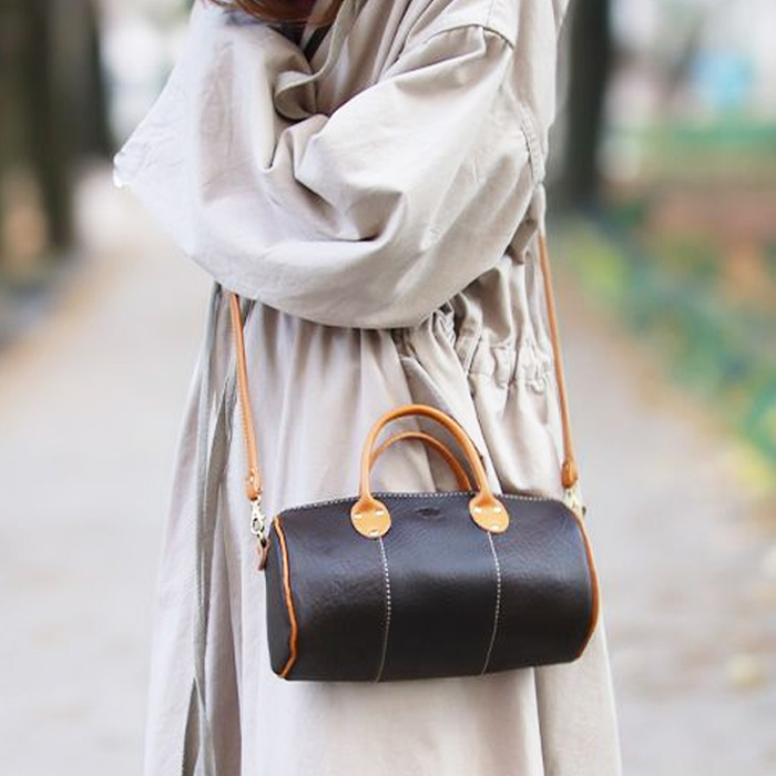 PORCO ROSSO（ポルコロッソ） 栃木レザー ミニボストン バッグ