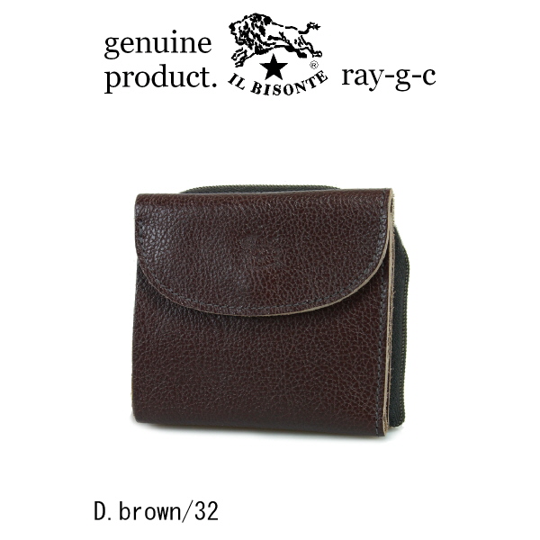 IL BISONTE（イルビゾンテ） 財布 二つ折りZipポケットレザー