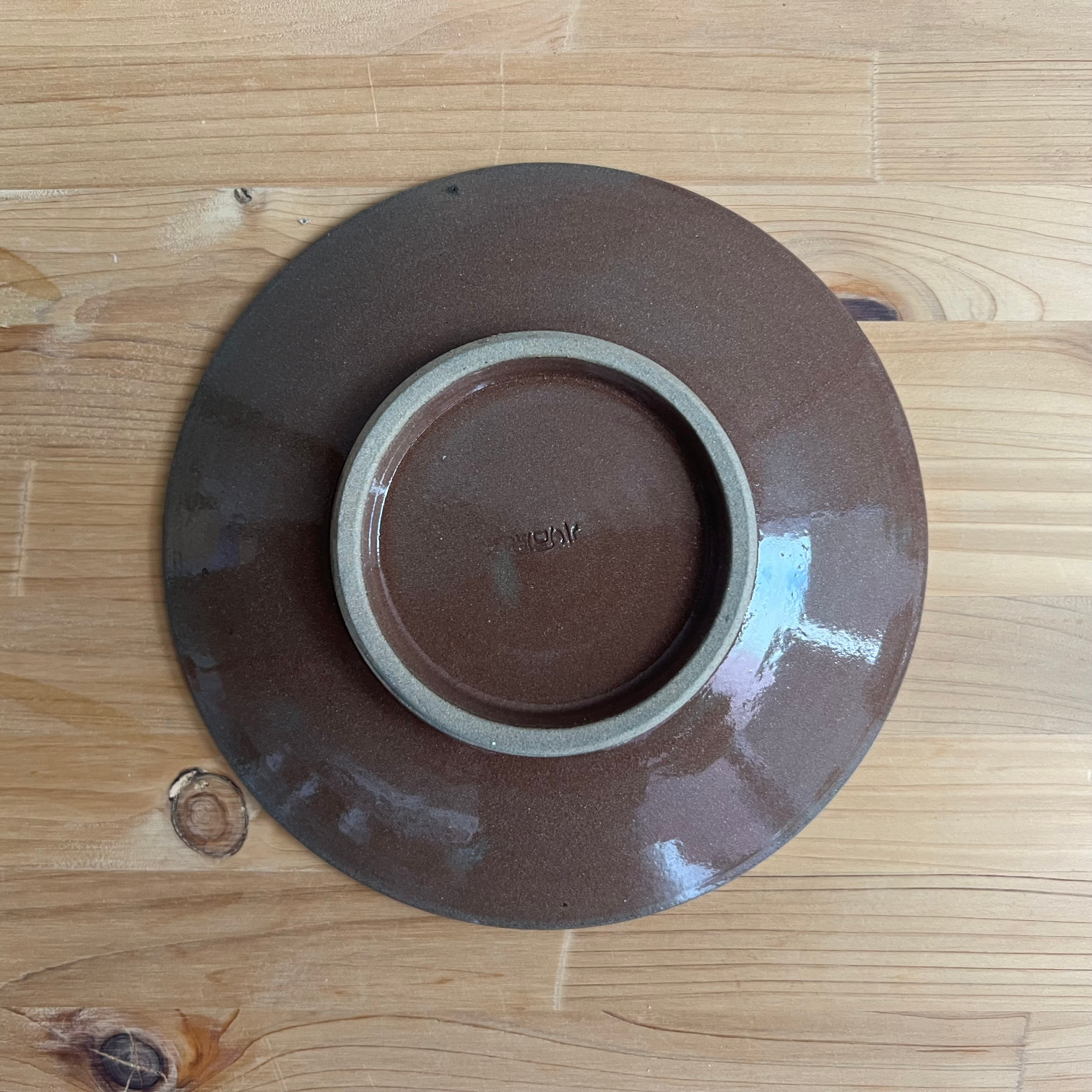 小石原焼 小石原焼き 5寸皿 飛鉋 黒呉須 直径約15cm 柳瀬本窯元 陶器