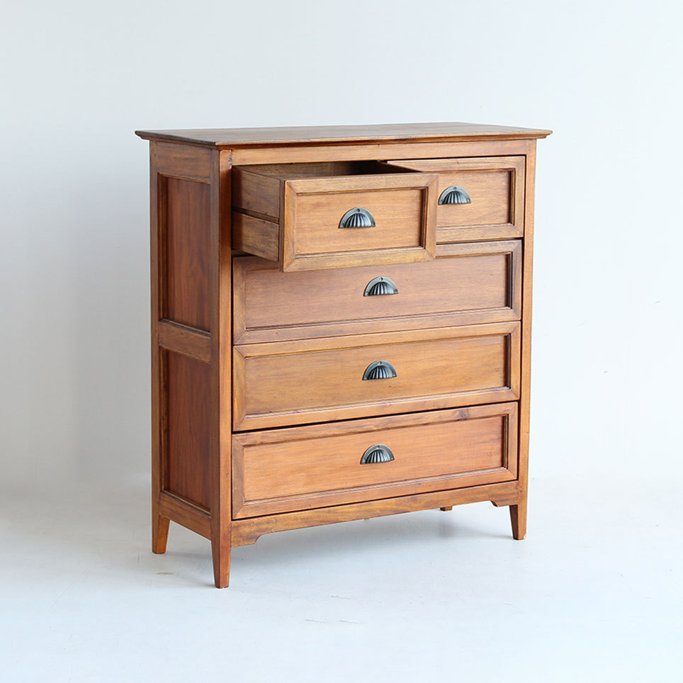 アンティークデザイン チェスト タンス おしゃれ 完成品 4段 幅 90cm