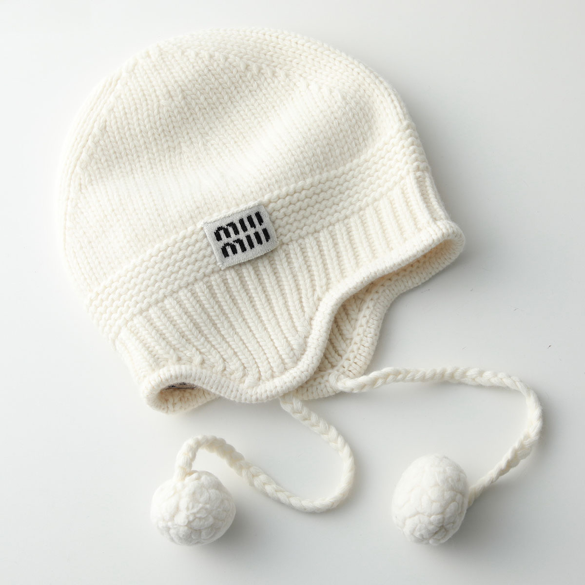 miu miu（ミュウミュウ） ニット帽 5HC324 2F8S レディース ウール