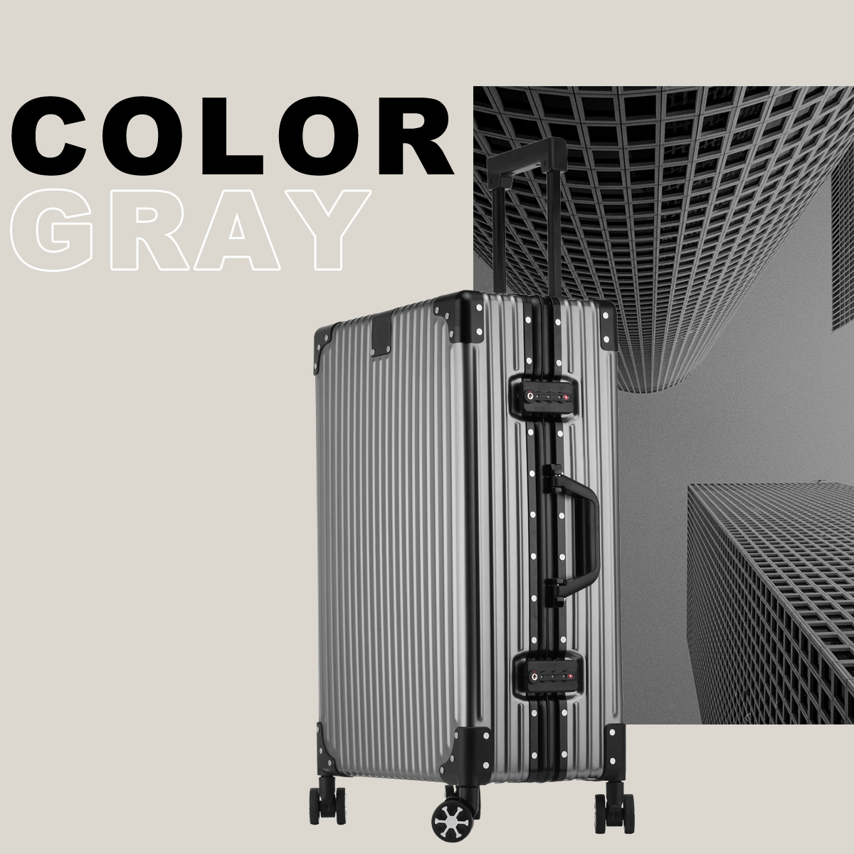 OUNCE（ドットオンス） スーツケース アルミボディ キャリーケース