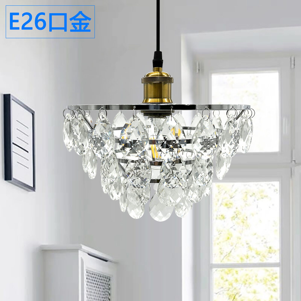 6/15まで値下げ】スペインハンドメイド/クリスタルドロップ3灯