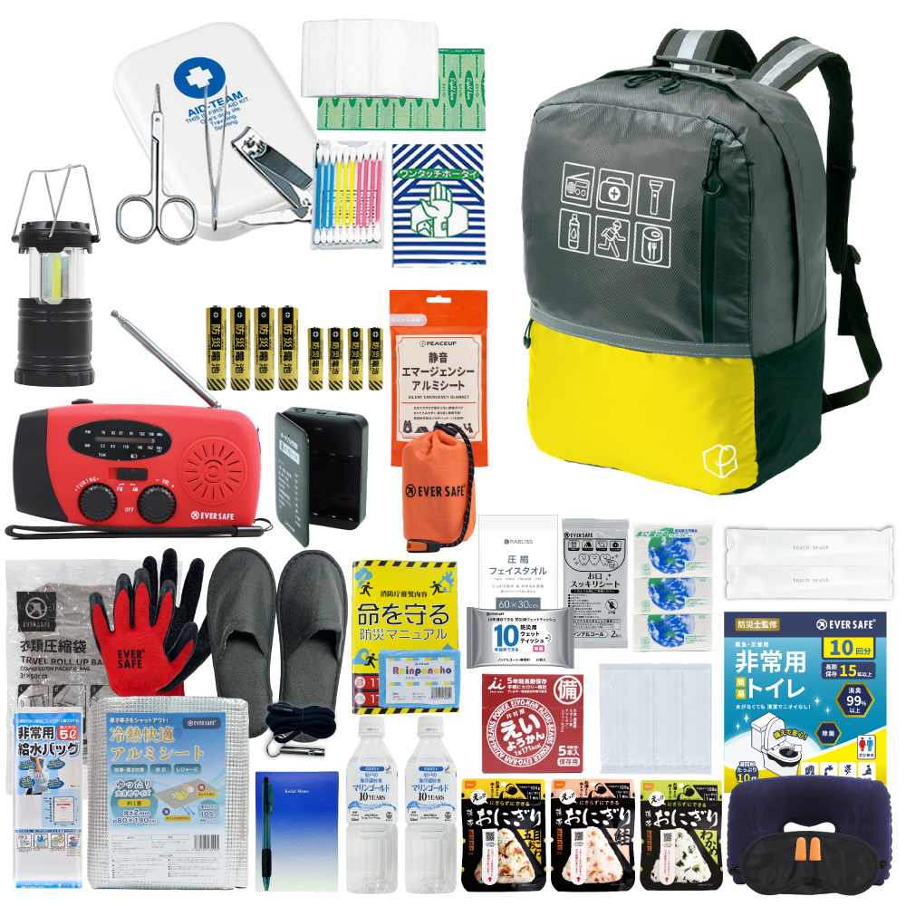 PEACEUP（ピースアップ） 防災セット 1人用 47L ビッグリュック 防災士