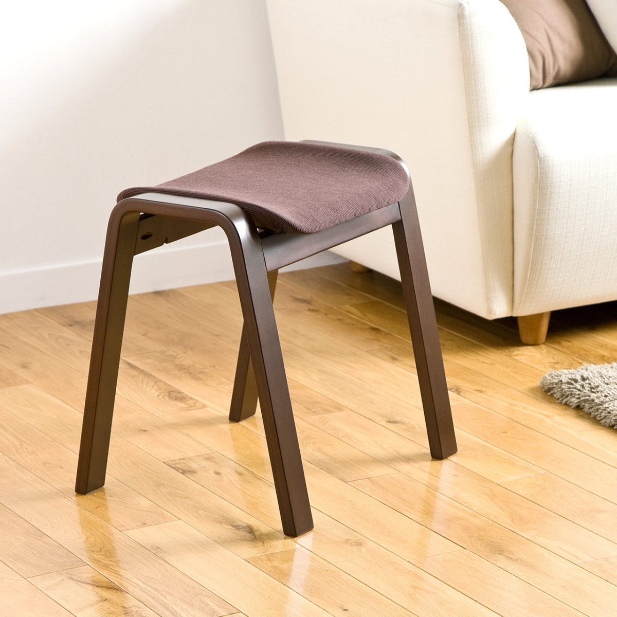 SANWA SUPPLY（サンワサプライ） スツール 木製 おしゃれ 腰掛け 椅子