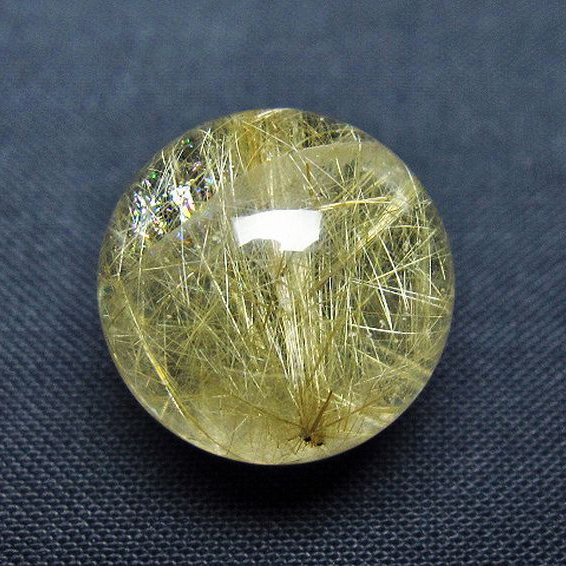 ルチルクォーツ 水晶 丸玉 スフィア 18mm t637-4750 : 誠安天然石専門