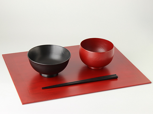 リバーシブル 漆 ランチョンマット ( 木合 ) うるし工房錦壽（ きん