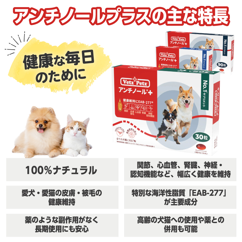 Vetz Petz アンチノールプラス犬用 146粒（一箱＋56粒）