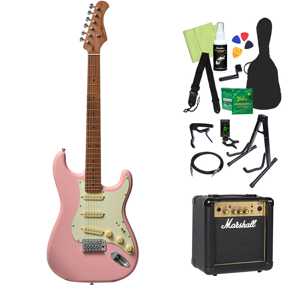 Bacchus（バッカス） BST-1-RSM/M エレキギター初心者14点セット