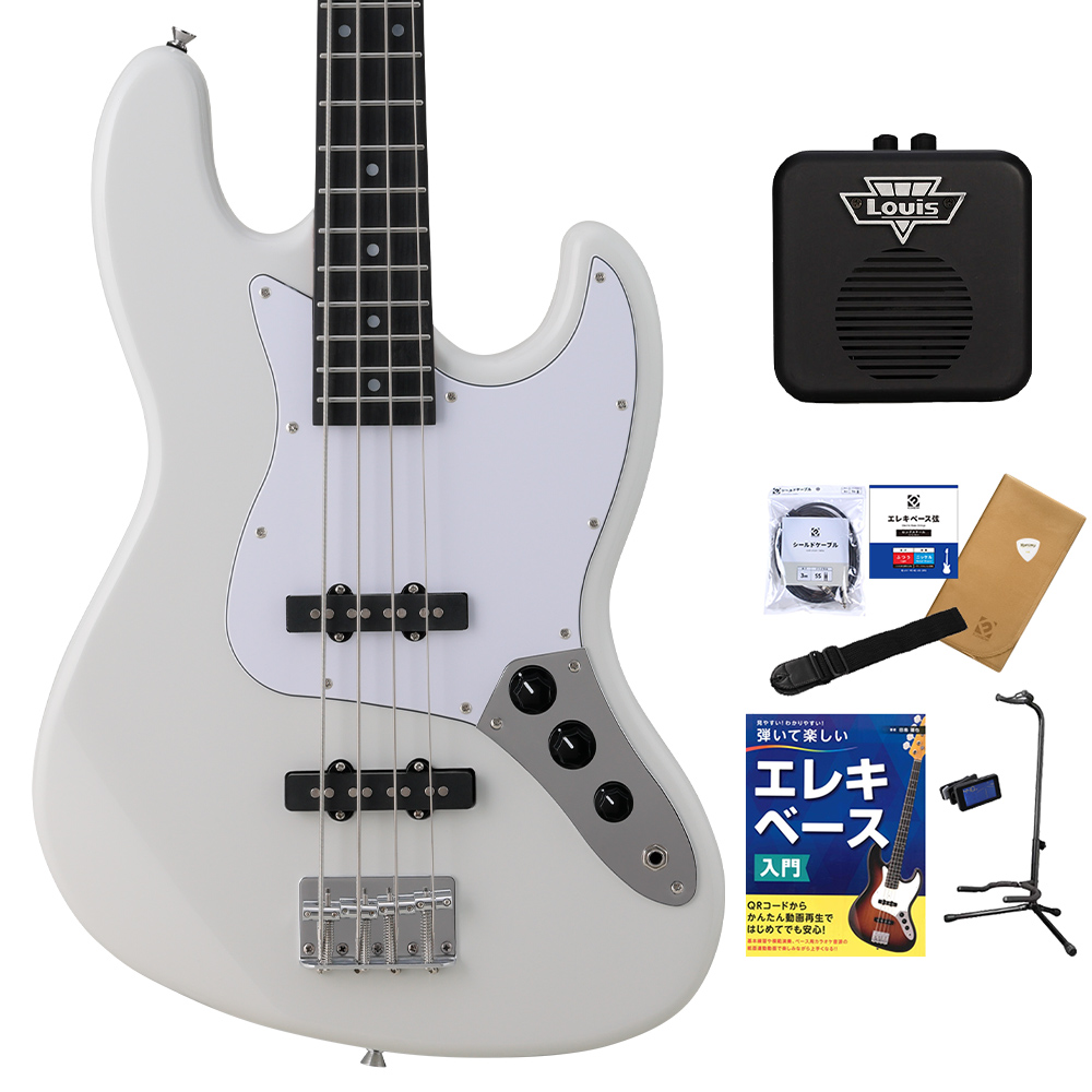 Amazon | BUSKER'S BJB-STD SWH エレキベース 軽量ボディ ジャズベース