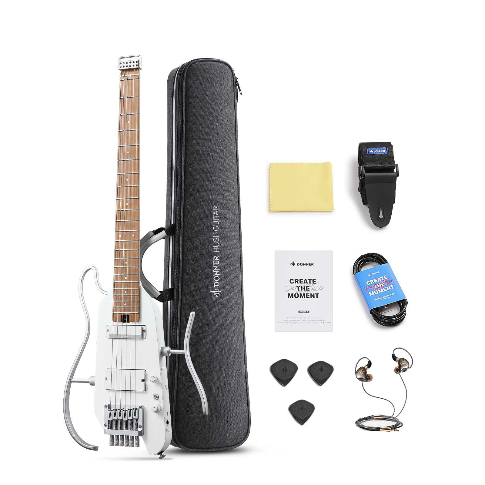 Donner HUSH-X Pro ヘッドレスギター エフェクト／アンプ