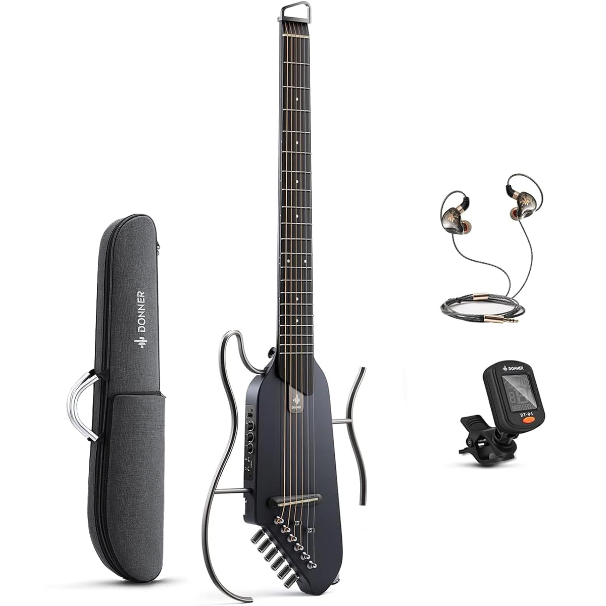 Donner ドナー HUSH-I 自宅練習に最適 静音アコースティックギター