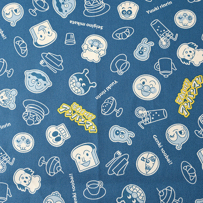 アンパンマン レトロフェイス柄 オックス 50cm単位 | 切売り 切り売り