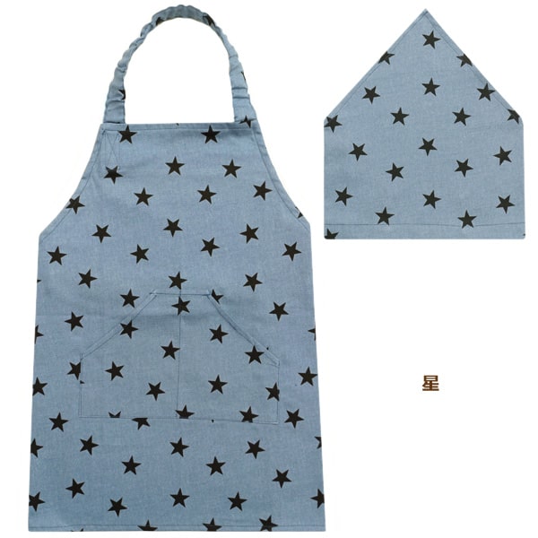 nicomako（ニコマコ） 子供 エプロン 三角巾 ゴム付き 2点セット 日本