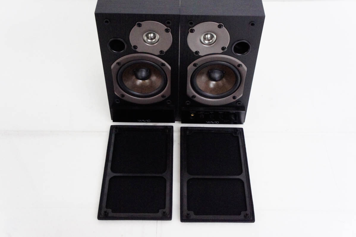 中古 ONKYOオンキヨー WAVIO 2ウェイパワードスピーカーシステム 15W+