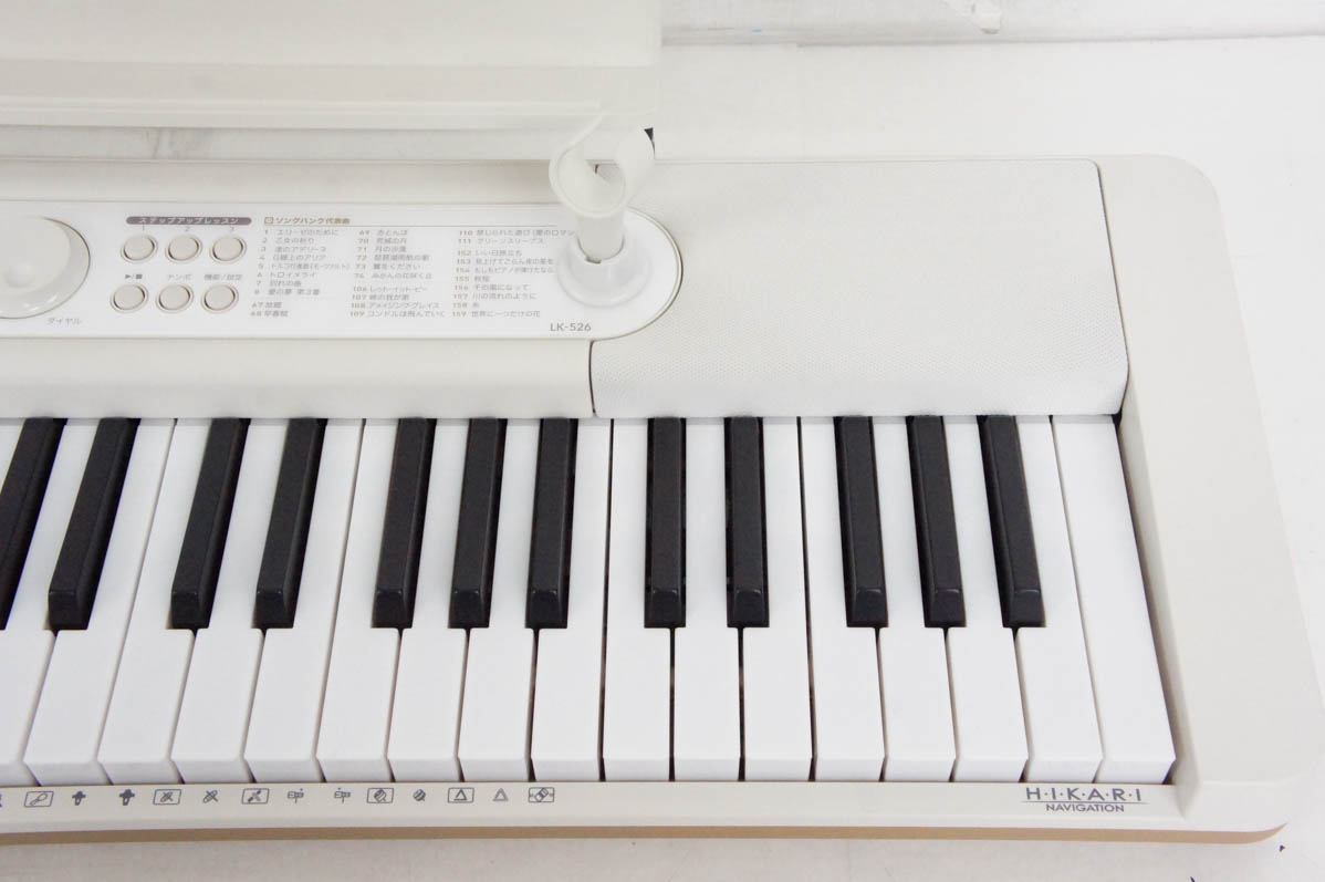 未使用に近い⭐︎CASIO Casiotone LK-526 光デジタルキーボード 未使用