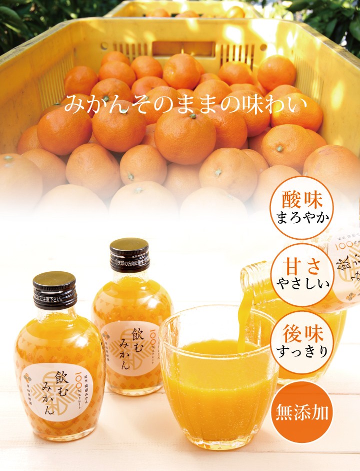 早和果樹園 ジュース 箱買い みかんジュース 飲むみかん 180ml×30本入