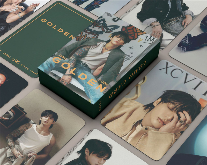 Jung Kookグッズ グク GOLDEN フォト カード 55枚 セット トレカ