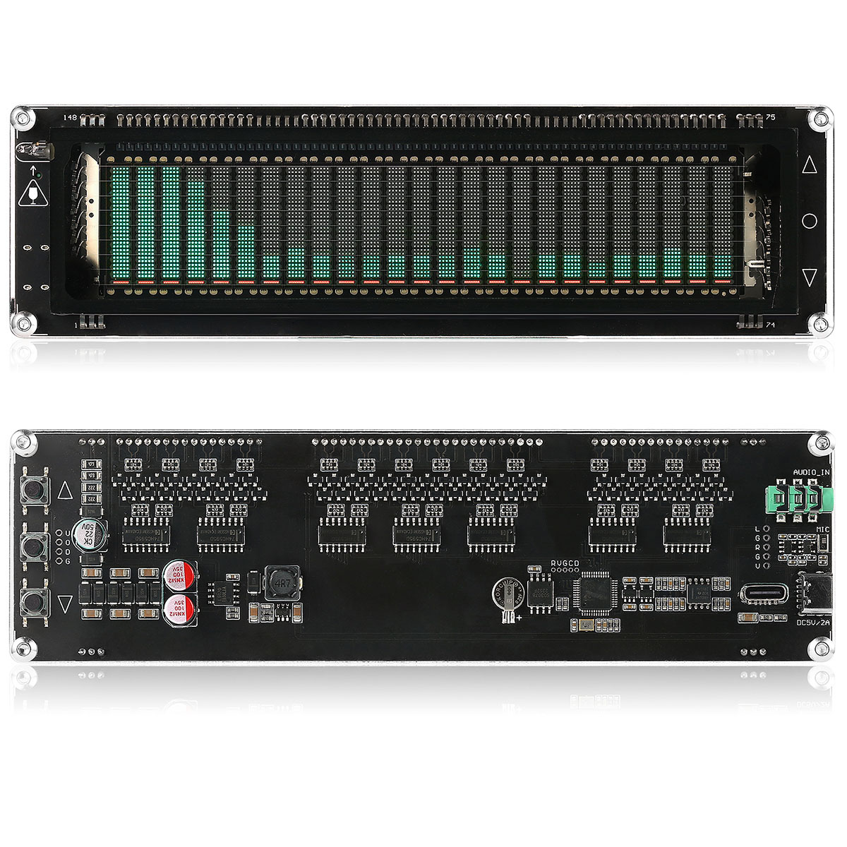 Nobsound AK2515 MIC ピックアップ オーディオ スペクトラム VFD