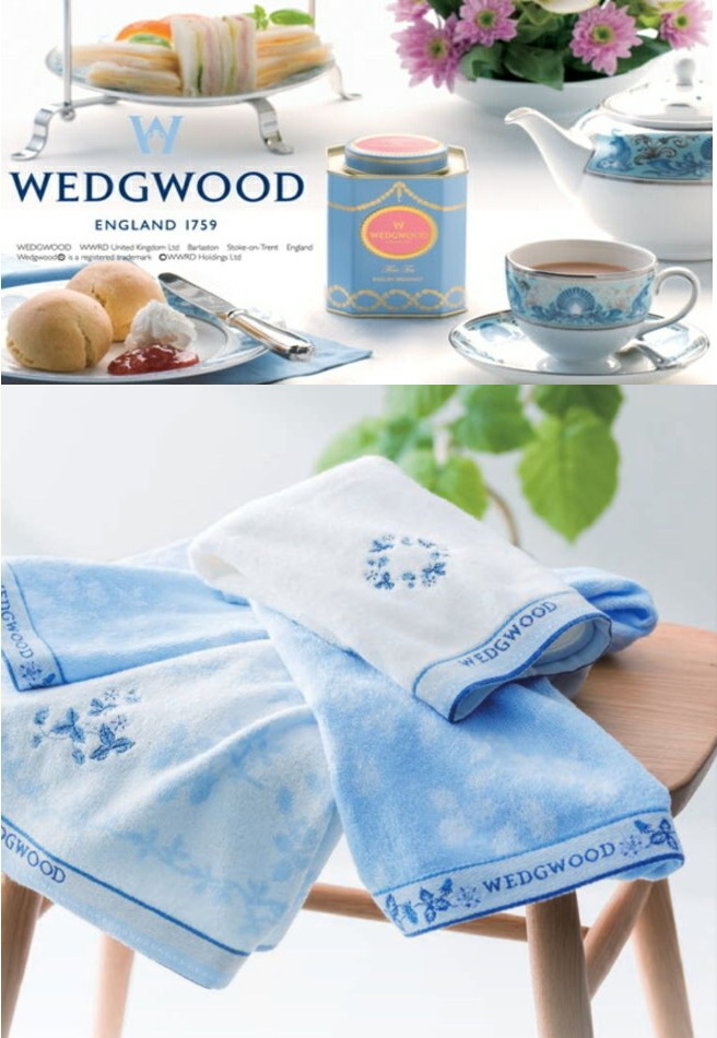 WEDGWOOD（ウェッジウッド） フェイスタオル 2枚セット : ギフト