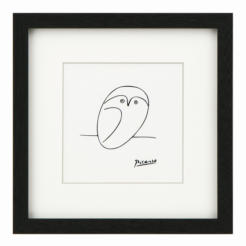 PICASSO 陶製人物画 フレーム付き PICASSO 陶製人物画 フレーム付き