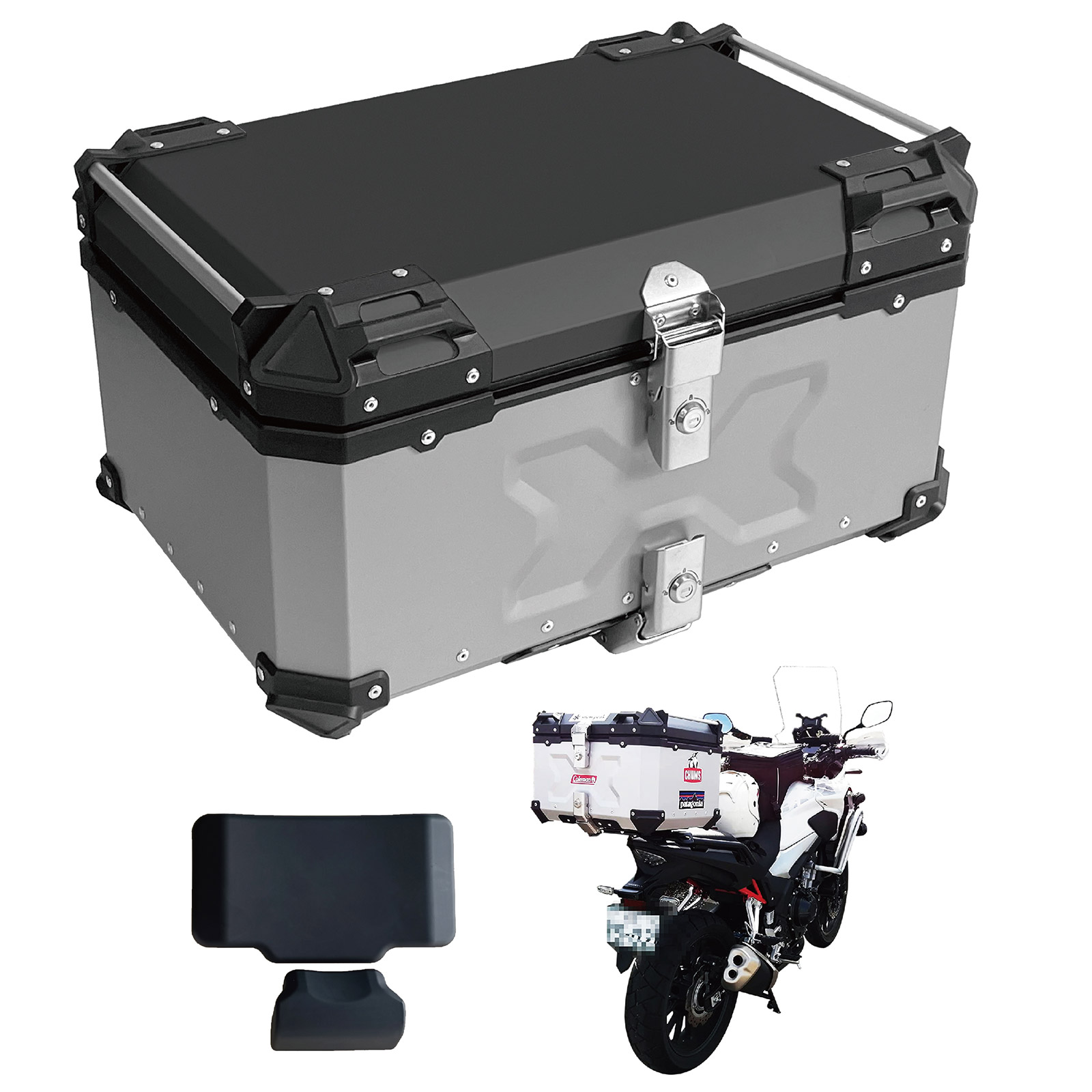 ONE STEP リアボックス バイク 65l バイクリアボックス65l バイクリア