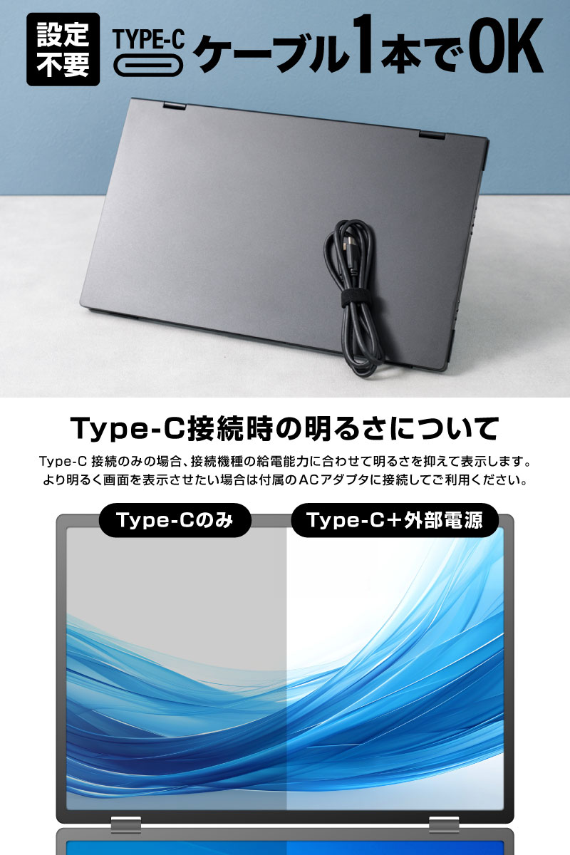THANKO 15.6インチ 2画面 デュアルモニター モバイルモニター