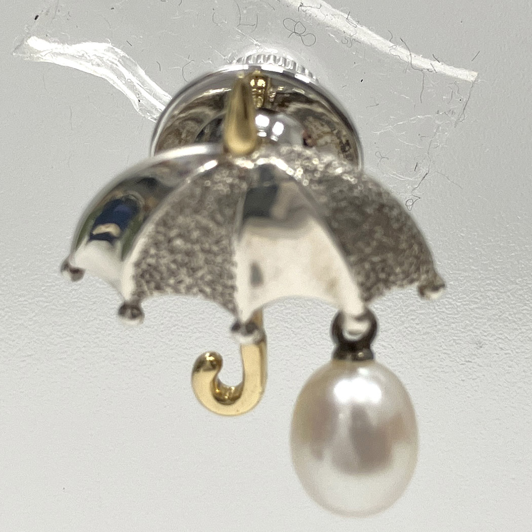 ミキモト 安全ピンモチーフ ブローチ K18 ミキモト安全ピンモチーフ