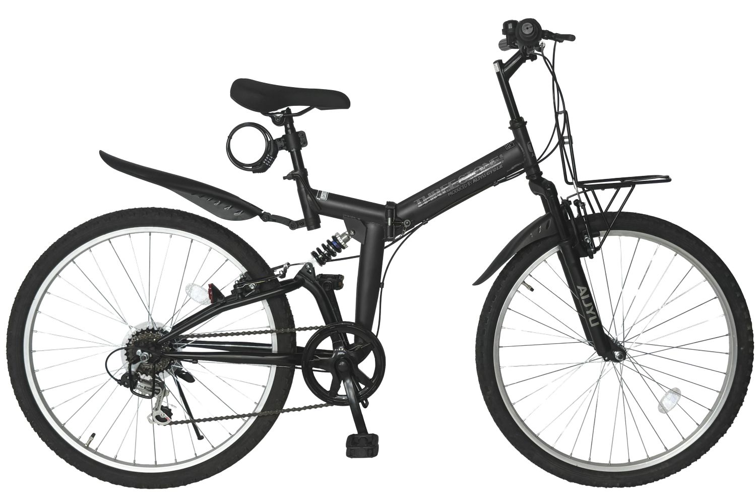 アイジュサイクル 折りたたみ自転車 MTB 26インチ シマノ 6段ギア