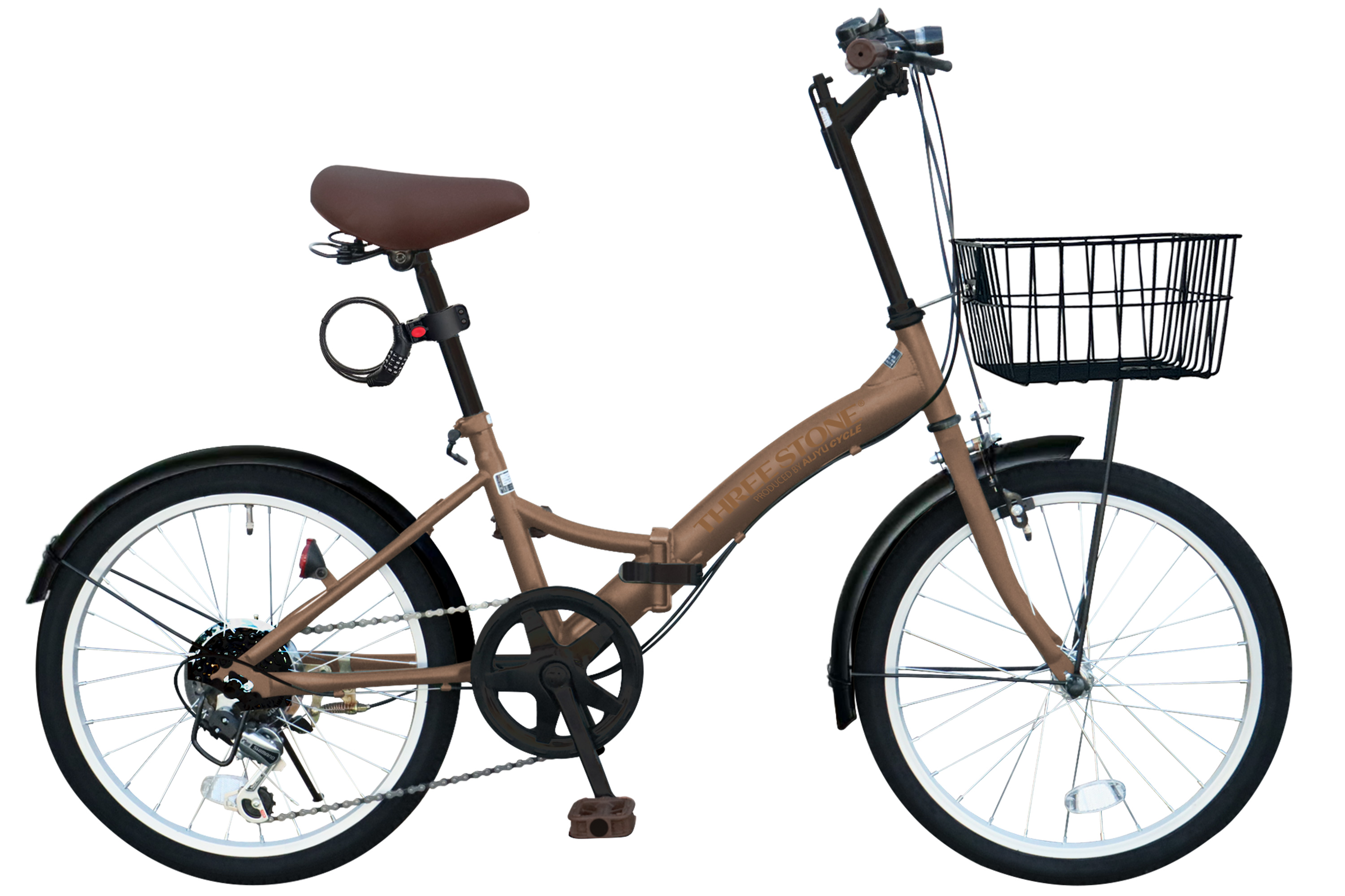 アイジュサイクル 折りたたみ自転車 20インチ シマノ製 6段ギア