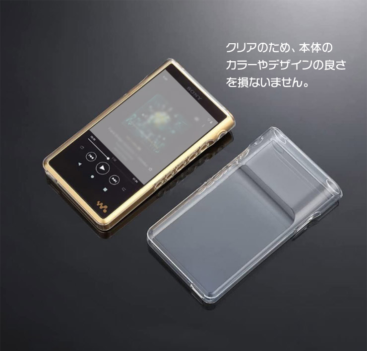 NW-WM1ZM2/NW-WM1AM2用オープンタイプ・レザーケース(ブラック) Flap