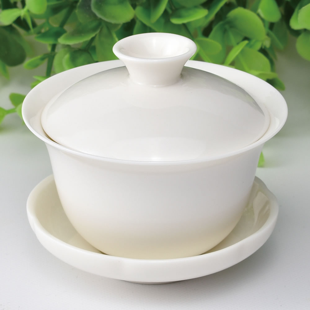 中国茶器 蓋碗（白磁） 90ml（満水140ml） : 天香茶行・Yahoo店 - 通販