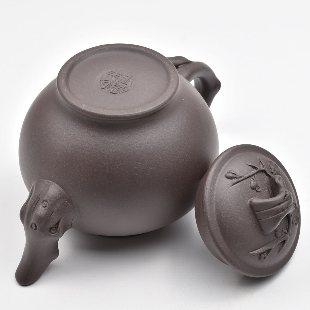 宜興紫砂壺 梅報春（王建英・濃茶） 270ml : 天香茶行・Yahoo店 - 通販