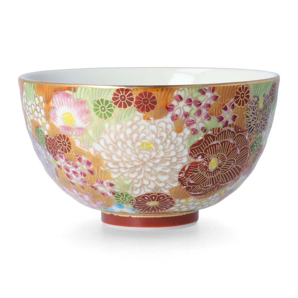 九谷焼 選べる5色 飯碗 金花詰 / 大志窯 飯碗 人気 ギフト 贈り物 結婚