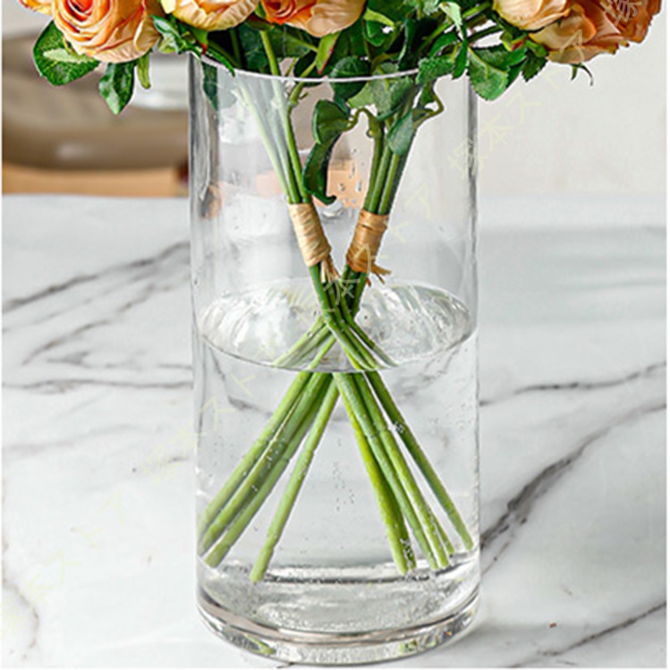 大型フラワーベース 高さ30cm フラワーベース ガラス 花瓶 シンプル