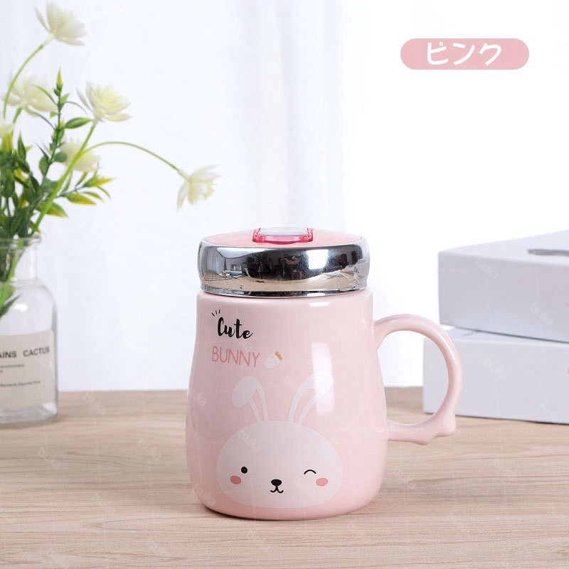 マグカップ 蓋付き おしゃれ 北欧 陶器製 グッズ 食器 コーヒーカップ